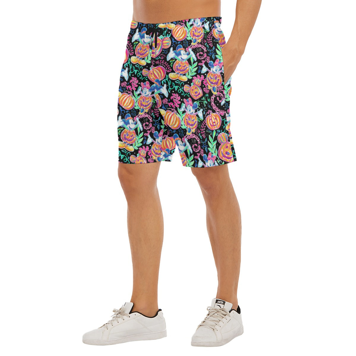 Mouse and Friends Pumpkin Parade - Men’s Pocket Beach Shorts
