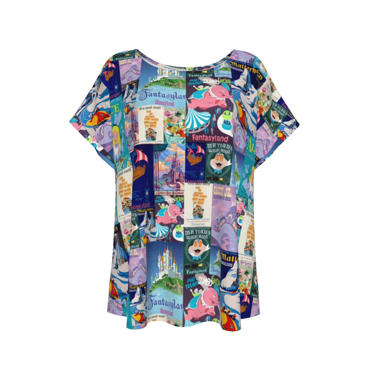 Vintage Fantasy Ride Posters - Women’s Relaxed Fit Scoop Tee
