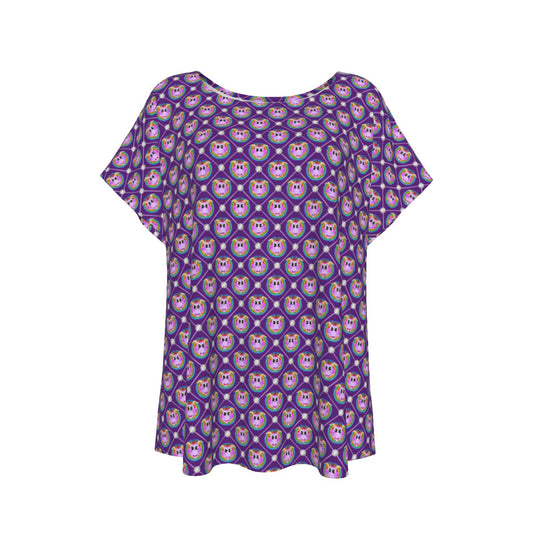 Geometric Figment - Women’s Relaxed Fit Scoop Tee