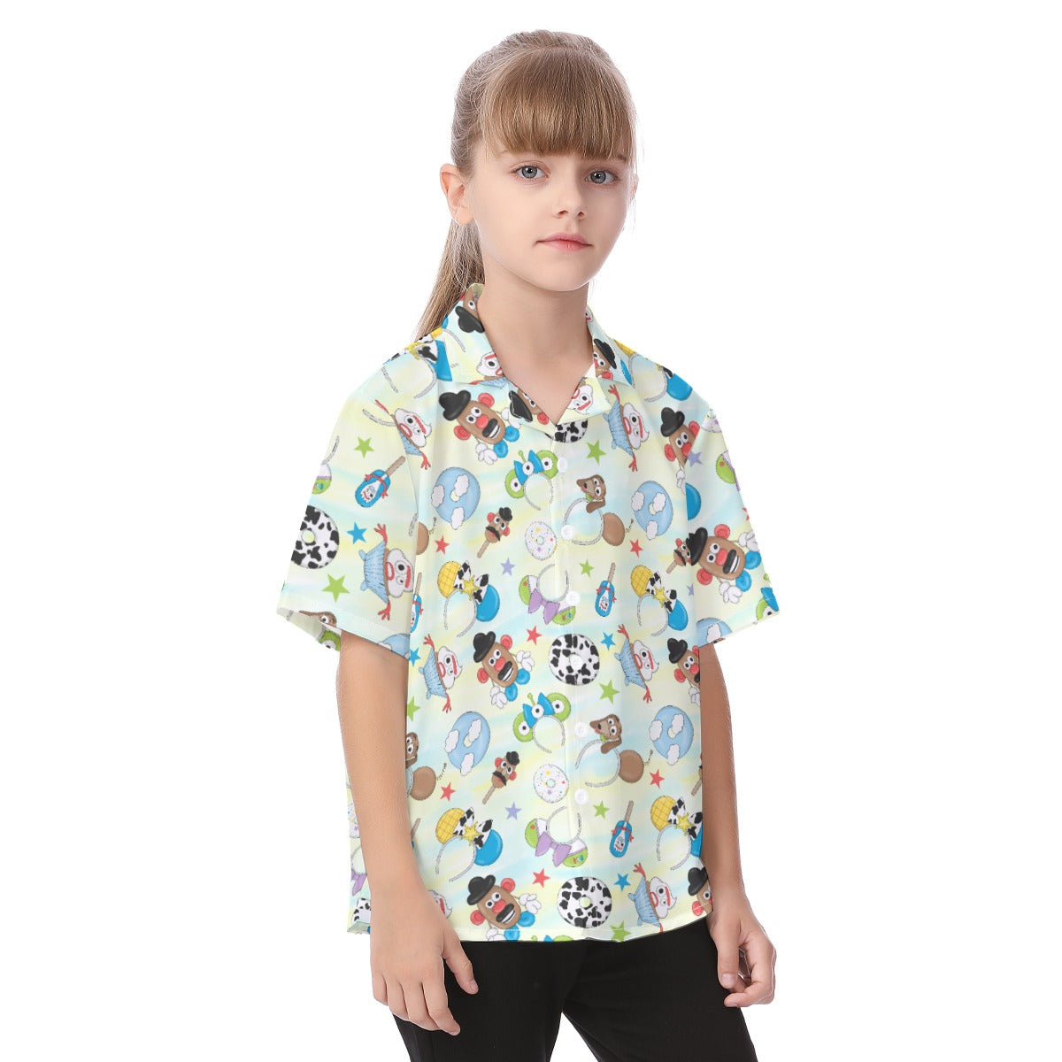 Playful Toy Style Icons - Kid's Hawaiian Button Up Shirt