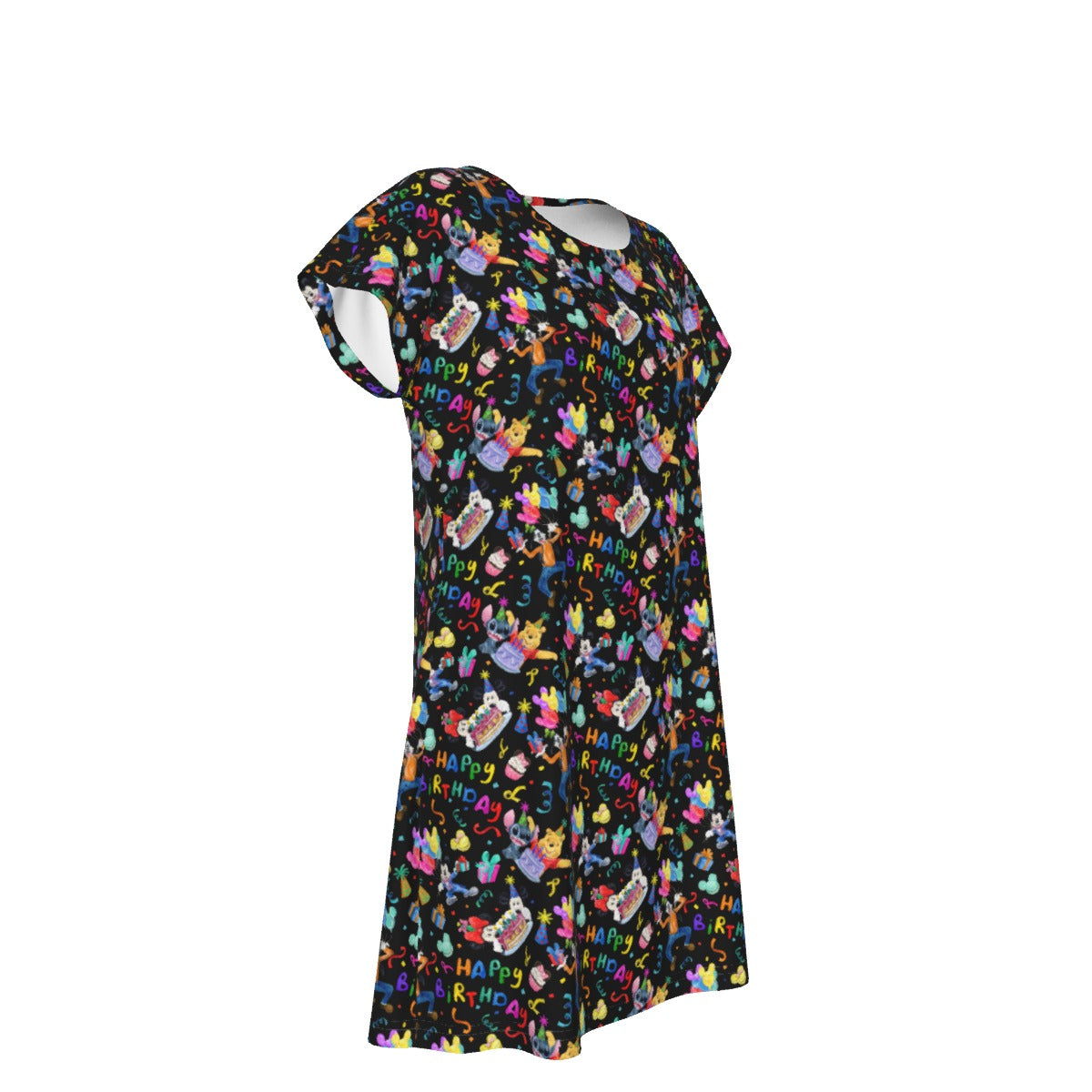Happy Birthday Celebration - Women's T-Shirt Dress