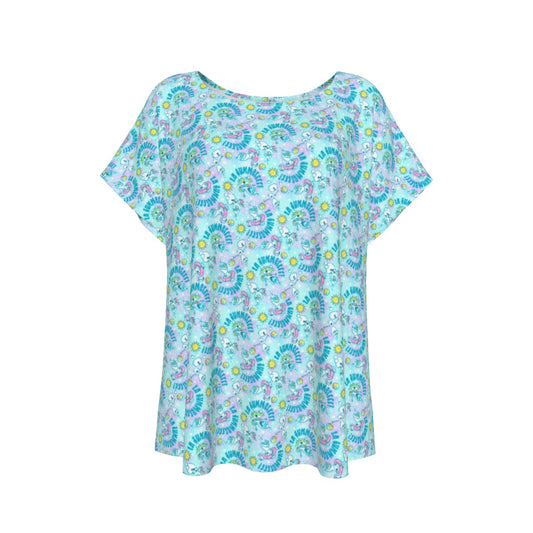 Sun-Kissed Snow Friend - Women’s Relaxed Fit Scoop Tee