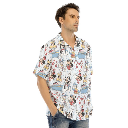 Sailor Cruise Stars - Men's Hawaiian Button Up Shirt