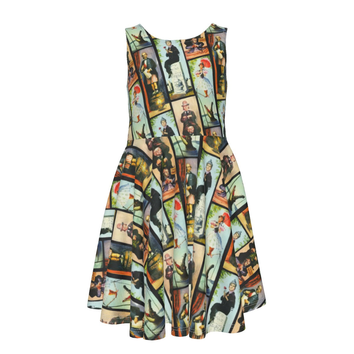 Stretch Room Portraits- Kid's Sleeveless Skater Dress