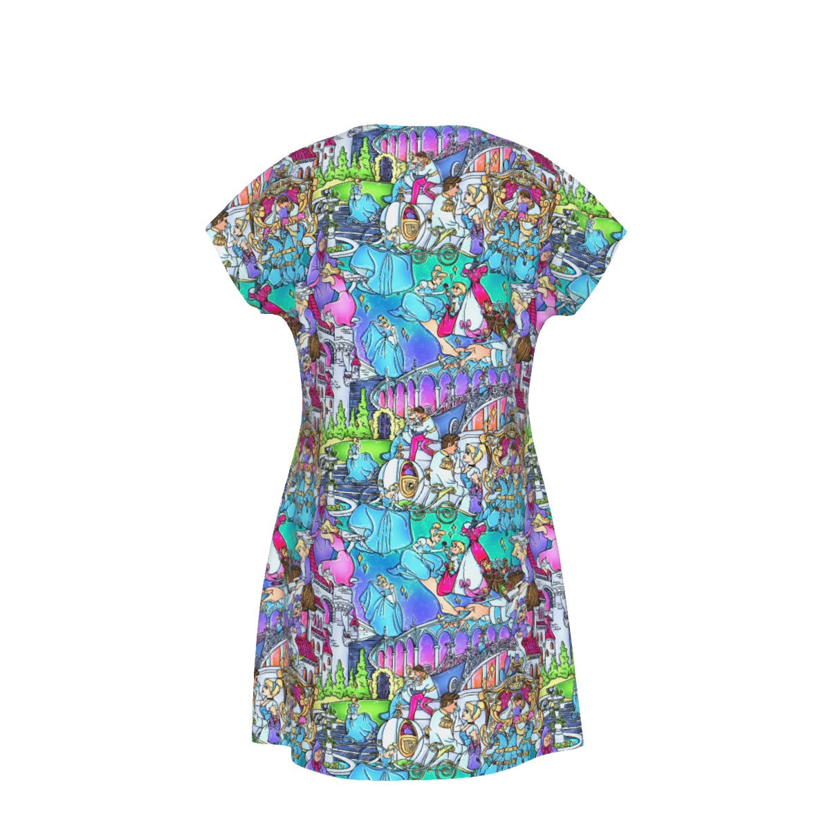 Glass Slipper Storybook Scenes - Women's T-Shirt Dress