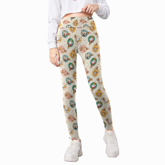 Golden Holiday Baubles - Kid's Leggings
