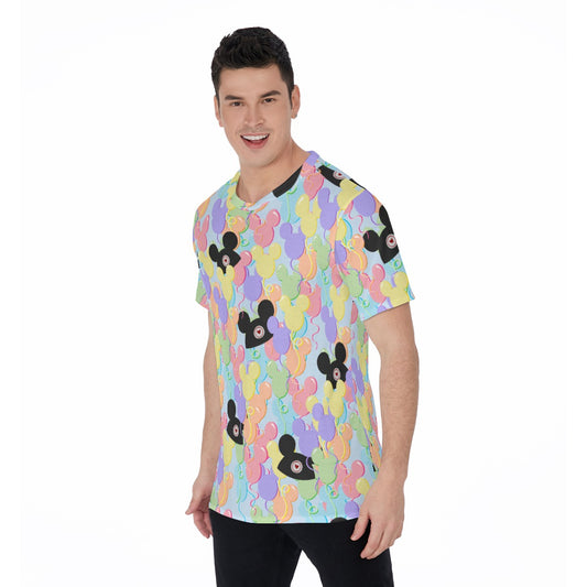 Pastel Mouse Ear Balloons - Men's Short Sleeve T-Shirt