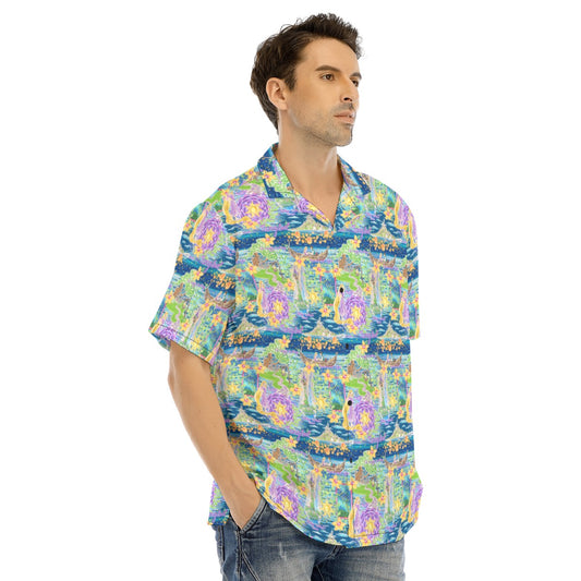 Rapunzel’s Lantern Festival - Men's Hawaiian Button Up Shirt