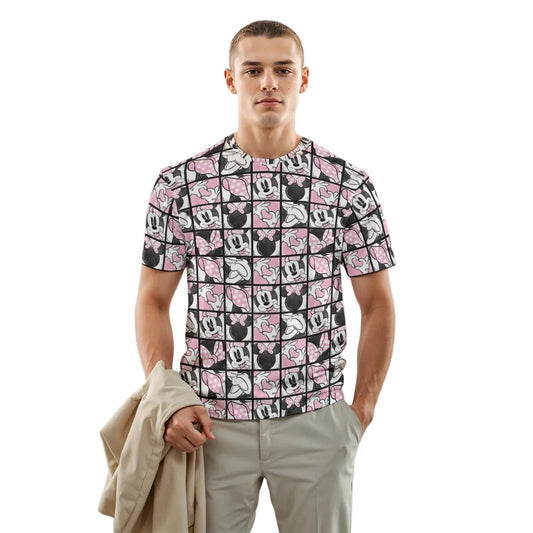 Mouse Bow Block Party - Men's Short Sleeve T-Shirt