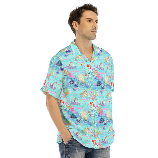 Ocean Wonderland Dreams - Men's Hawaiian Button Up Shirt
