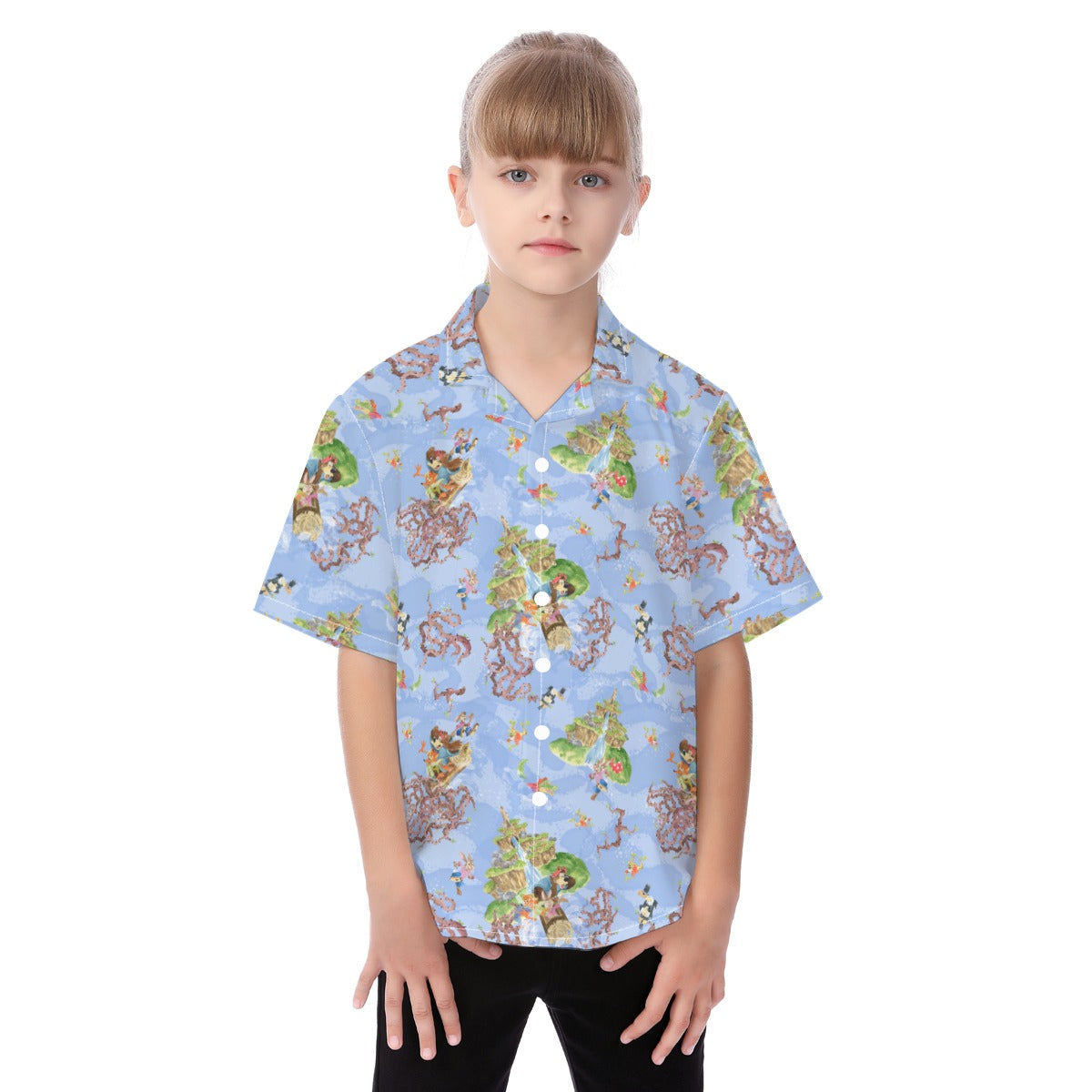 Briar Patch Splash - Kid's Hawaiian Button Up Shirt