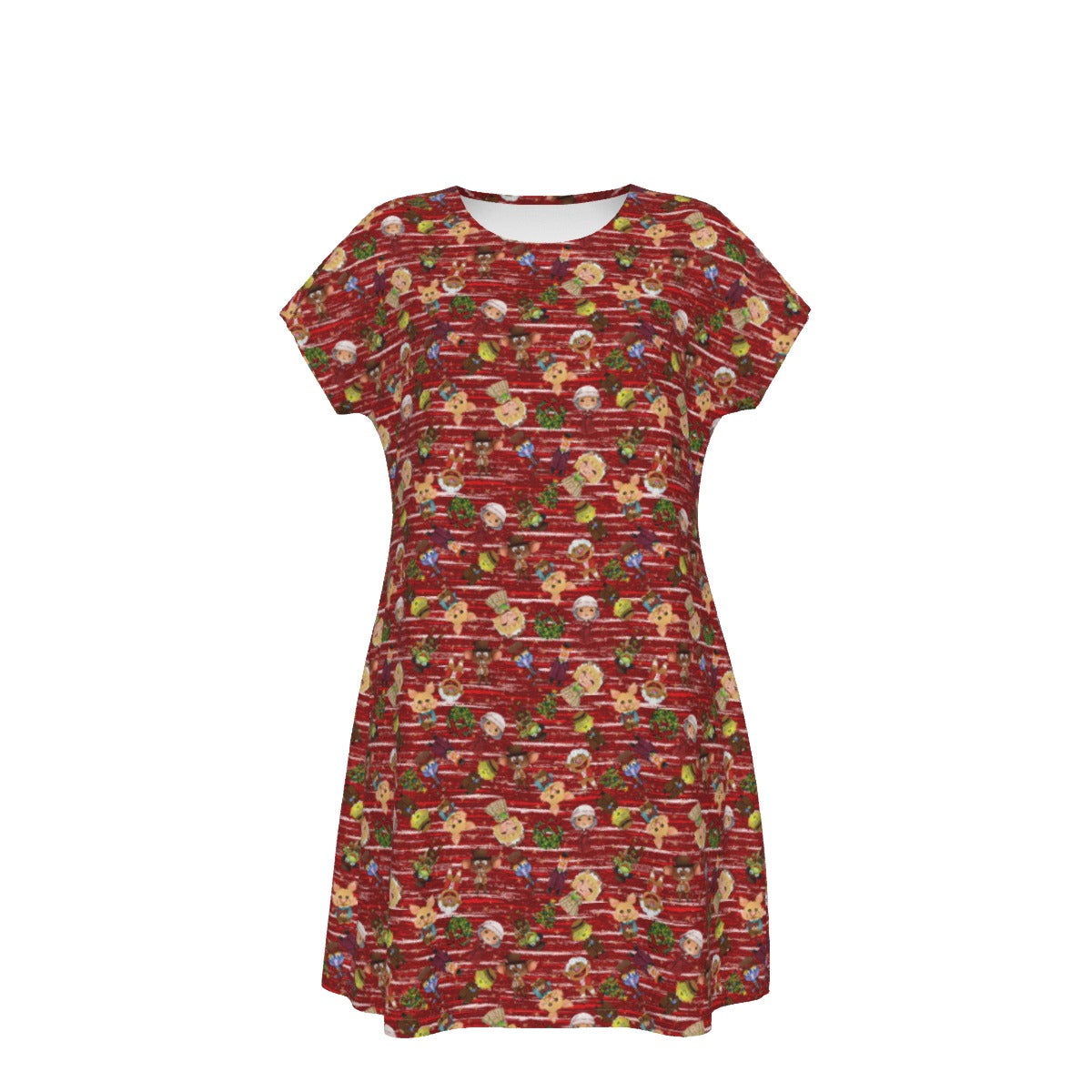 A Very Festive Puppet Christmas - Women's T-Shirt Dress
