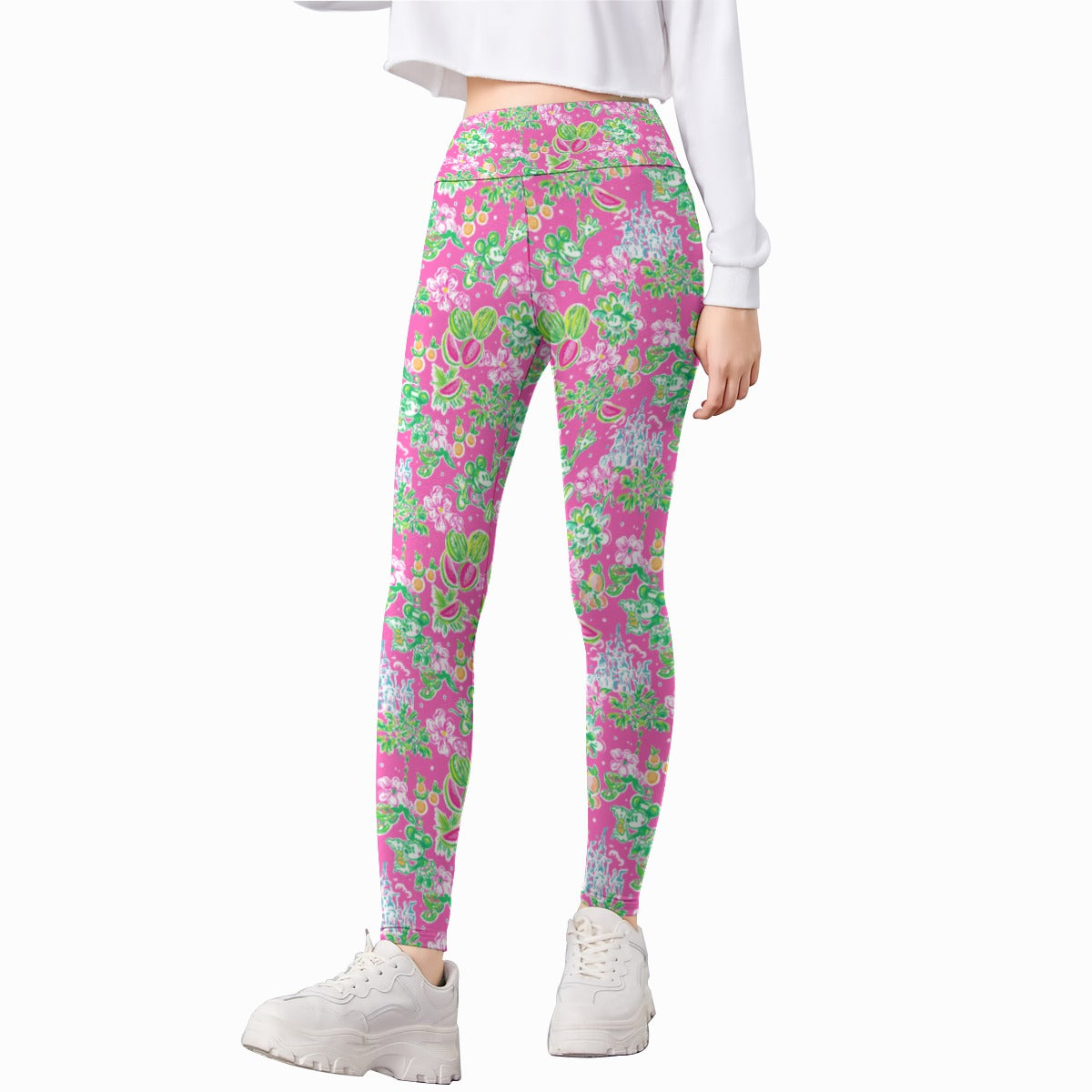 Bright Tropical Vibes - Watermelon Mouse Duo - Kid's Leggings