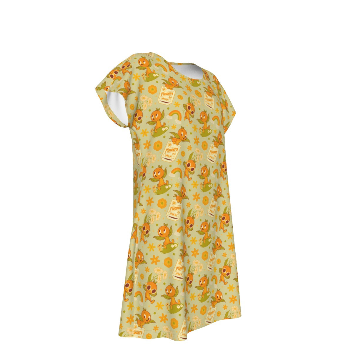 Vintage Citrus Garden - Women's T-Shirt Dress