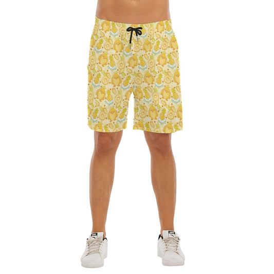 Fruitimals - Pineapple Penguins - Men’s Pocket Beach Shorts