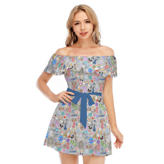 EC Around The World Experience - Women's Off-shoulder Ruffle Dress
