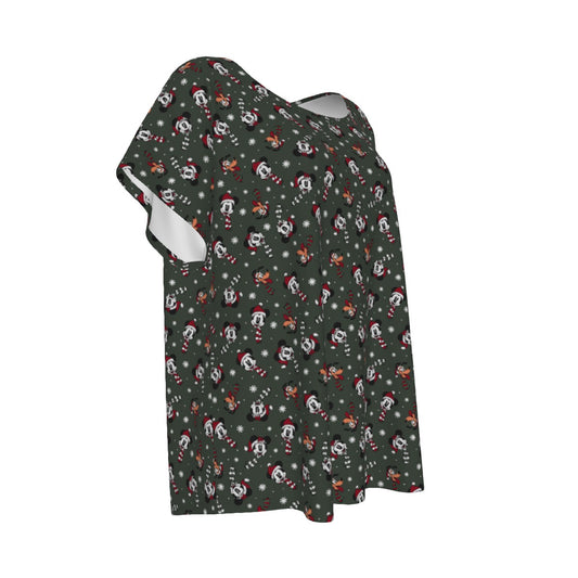 Vintage Holiday Friends - Women’s Relaxed Fit Scoop Tee