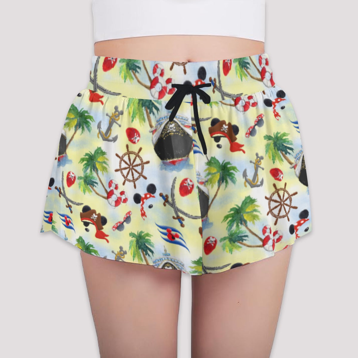 Pirate Night Cruise - Girls’ Flowy Pocket Shorts