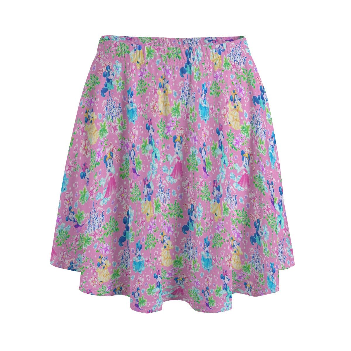 Princess Palm Party - Women's Pocket Skater Skirt