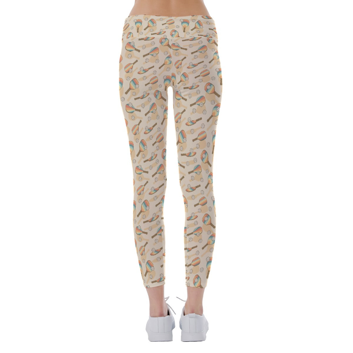 Retro Pickleball Volley - Women's Yoga Leggings