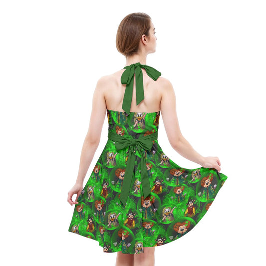 Wicked Witches’ Covenches - Women's Halter Vintage Pocket Dress