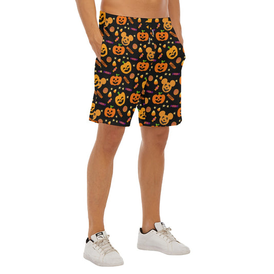 Halloween Mickey Pumpkins - Men’s Pocket Beach Shorts