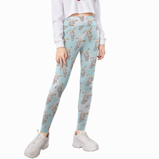 Sketch of Flying Elephant - Kid's Leggings
