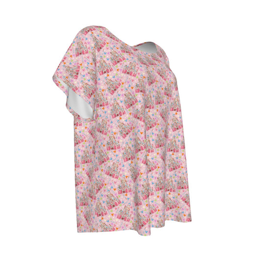 25th Birthday Cake Castle - Women’s Relaxed Fit Scoop Tee