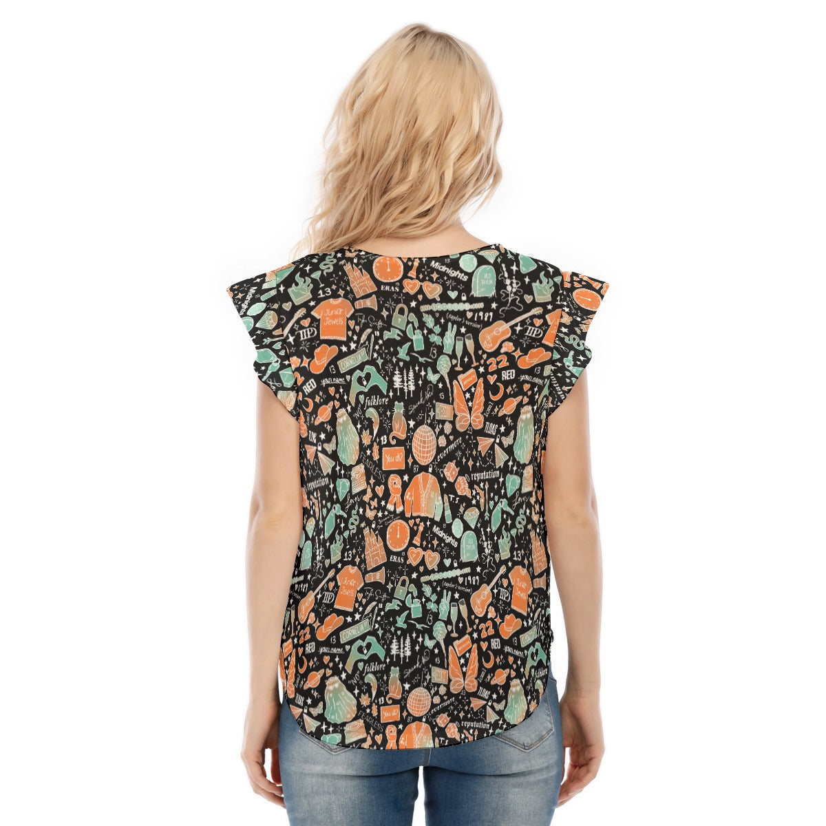 Showgirl Era Icons - Women’s Flutter Sleeve Top