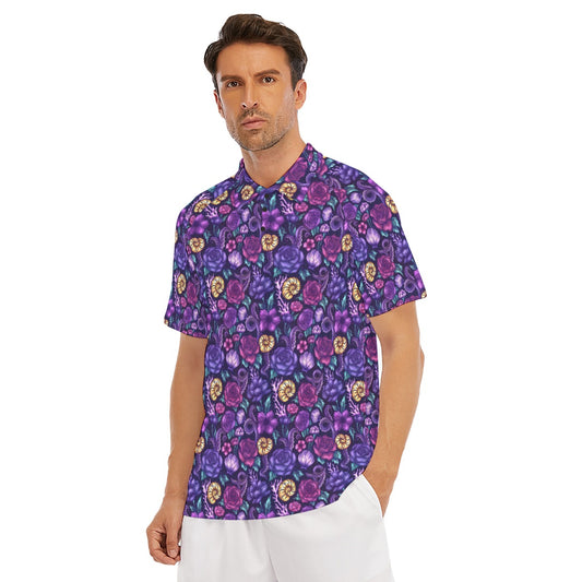 Fairytale Florals – Dark Sea Witch - Men's Polo Shirt