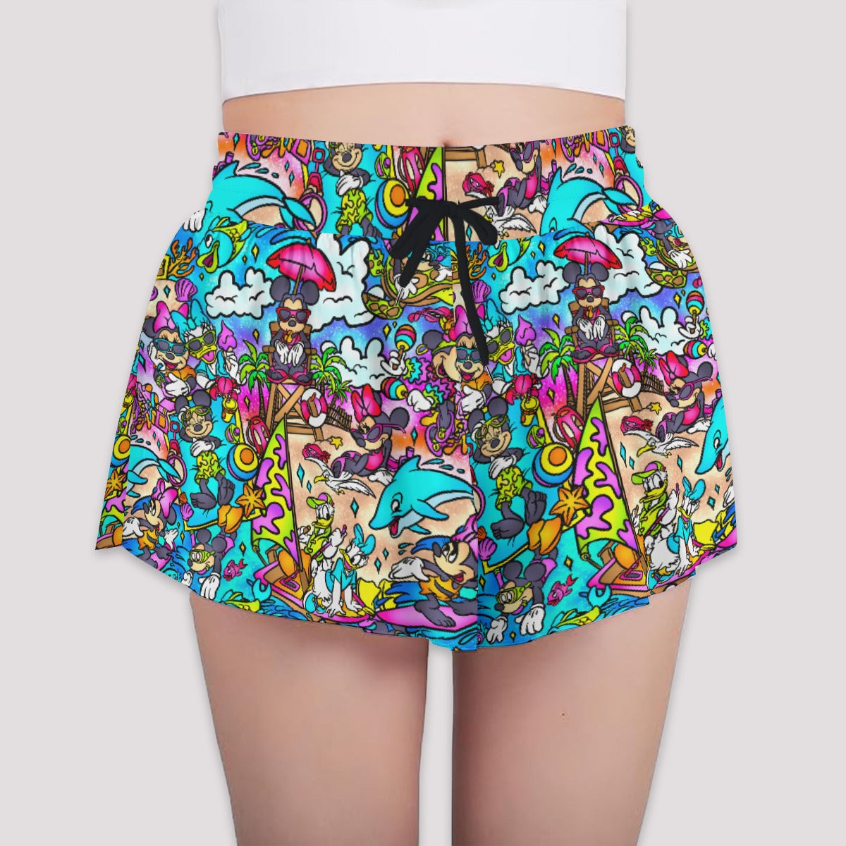 Island Beach Bash - Girls’ Flowy Pocket Shorts