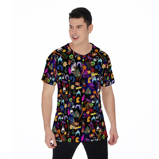 Villainous Icons Collage - Men's Short Sleeve T-Shirt