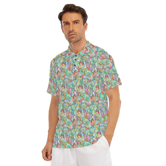 Tattoo Hearts Space Cowboys & Friends - Men's Polo Shirt