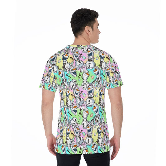 Sketched Snowman Easter - Men's Short Sleeve T-Shirt