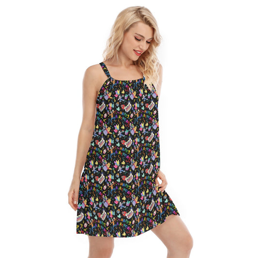 Happy Birthday Celebration - Women’s Adjustable Sundress