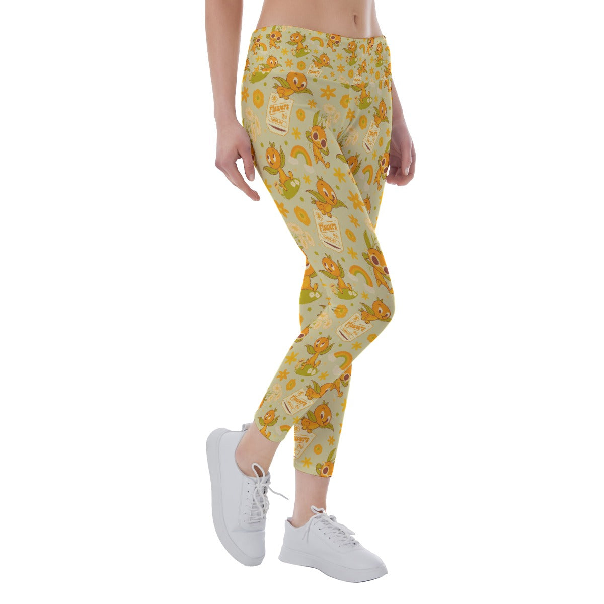 Vintage Citrus Garden - Women's Yoga Leggings