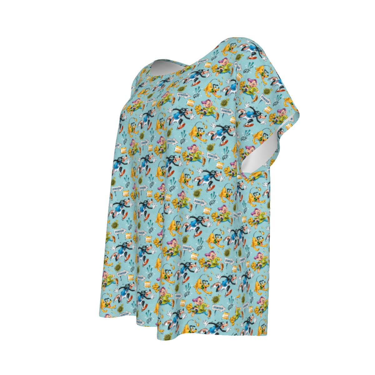 Cheerful Race Day Dashers - Women’s Relaxed Fit Scoop Tee