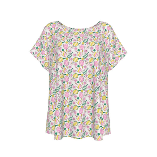 Pretty Pickleball Paddles - Women’s Relaxed Fit Scoop Tee