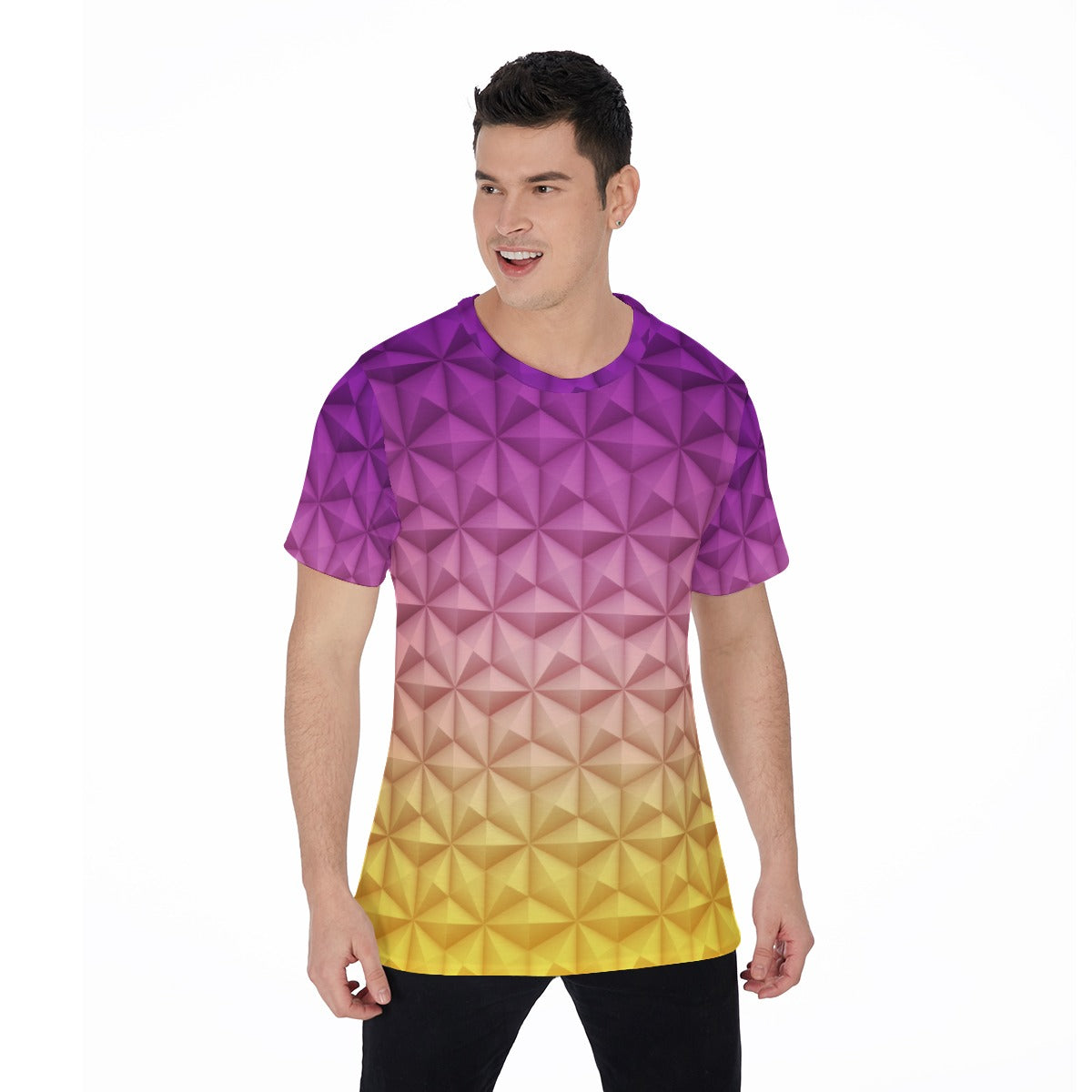 Geometric Spaceship Sphere - Men's Short Sleeve T-Shirt