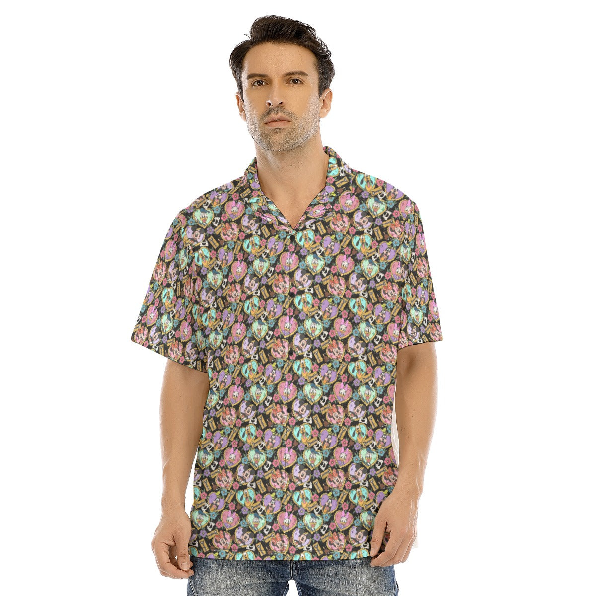 Tattoo Hearts Classic Crewends - Men's Hawaiian Button Up Shirt