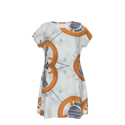 Little Round Droid - Women's T-Shirt Dress