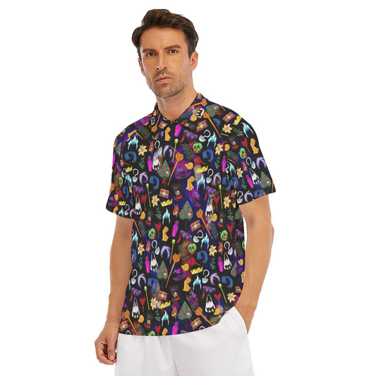 Villainous Icons Collage - Men's Polo Shirt