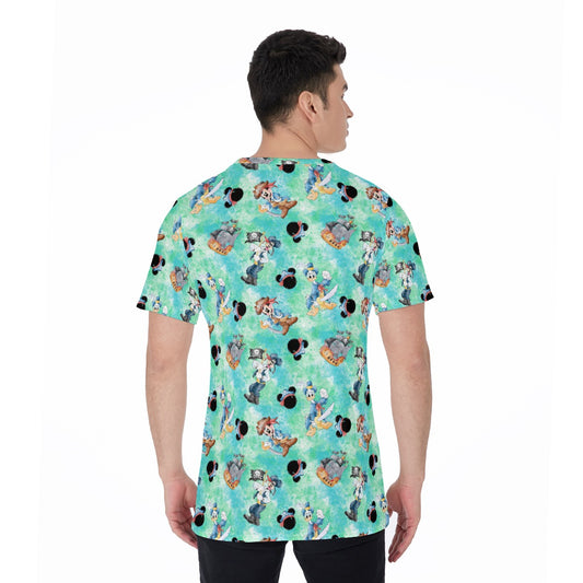 Pirate Crew Watercolor Adventure - Men's Short Sleeve T-Shirt