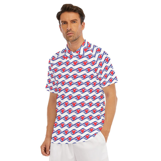 Nautical Cruise Logo Print - Men's Polo Shirt