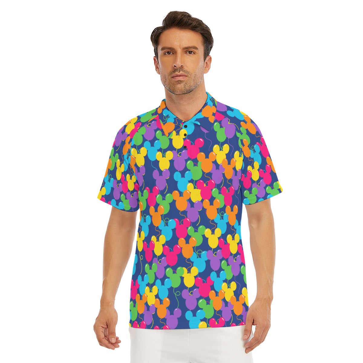 Bright Mouse Ear Balloons - Men's Polo Shirt