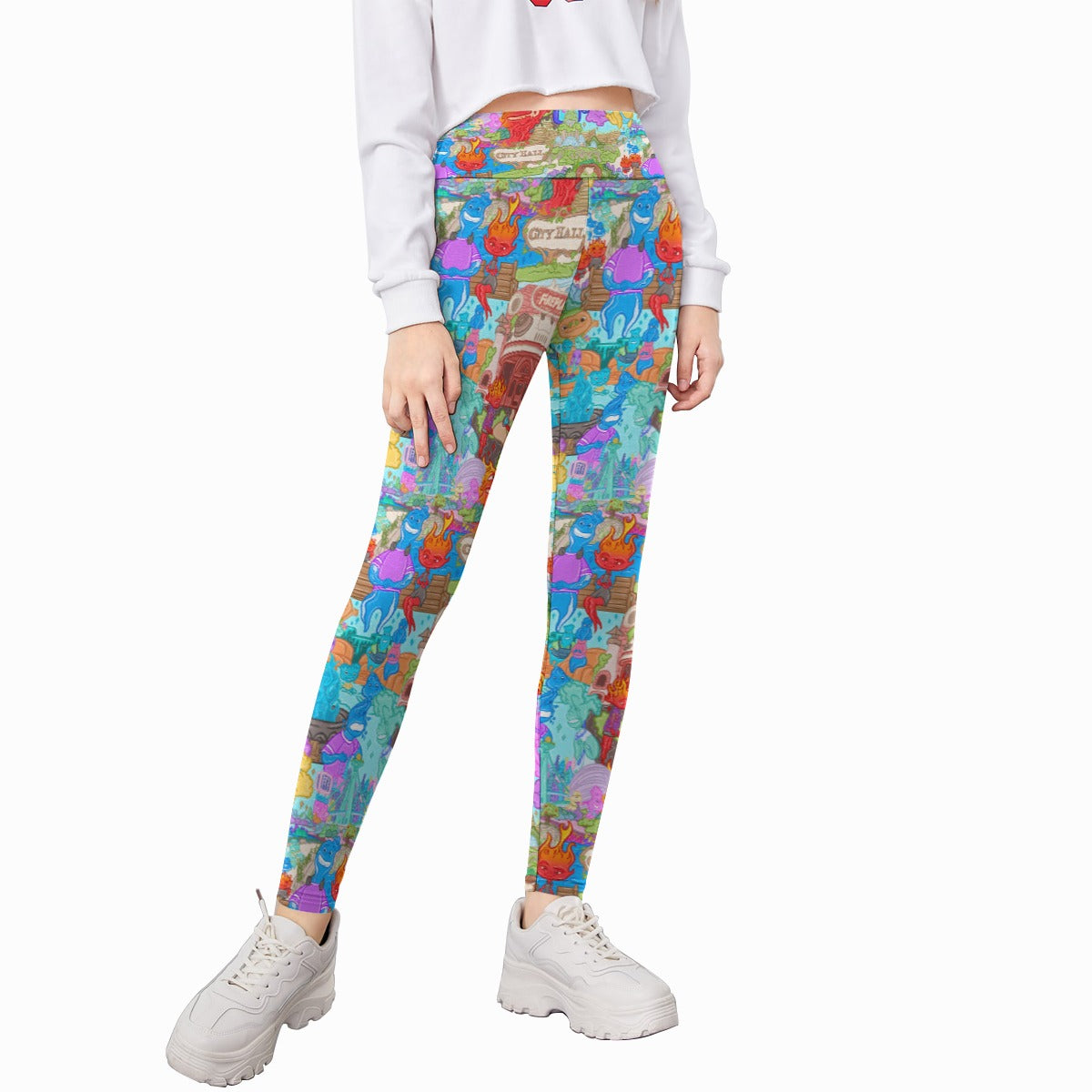 Element City Scene Collage - Kid's Leggings