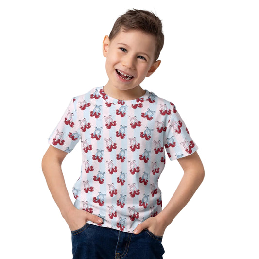 Cherry Ear Bows - Kid’s Short Sleeve T-Shirt
