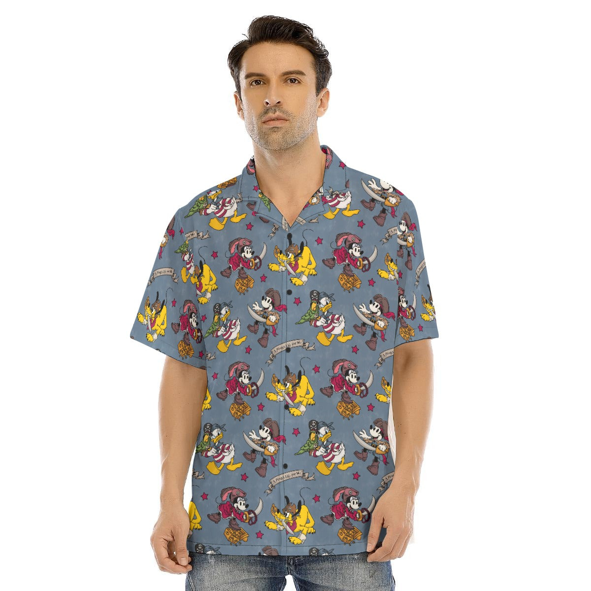Cruise Pirate Night - Men's Hawaiian Button Up Shirt