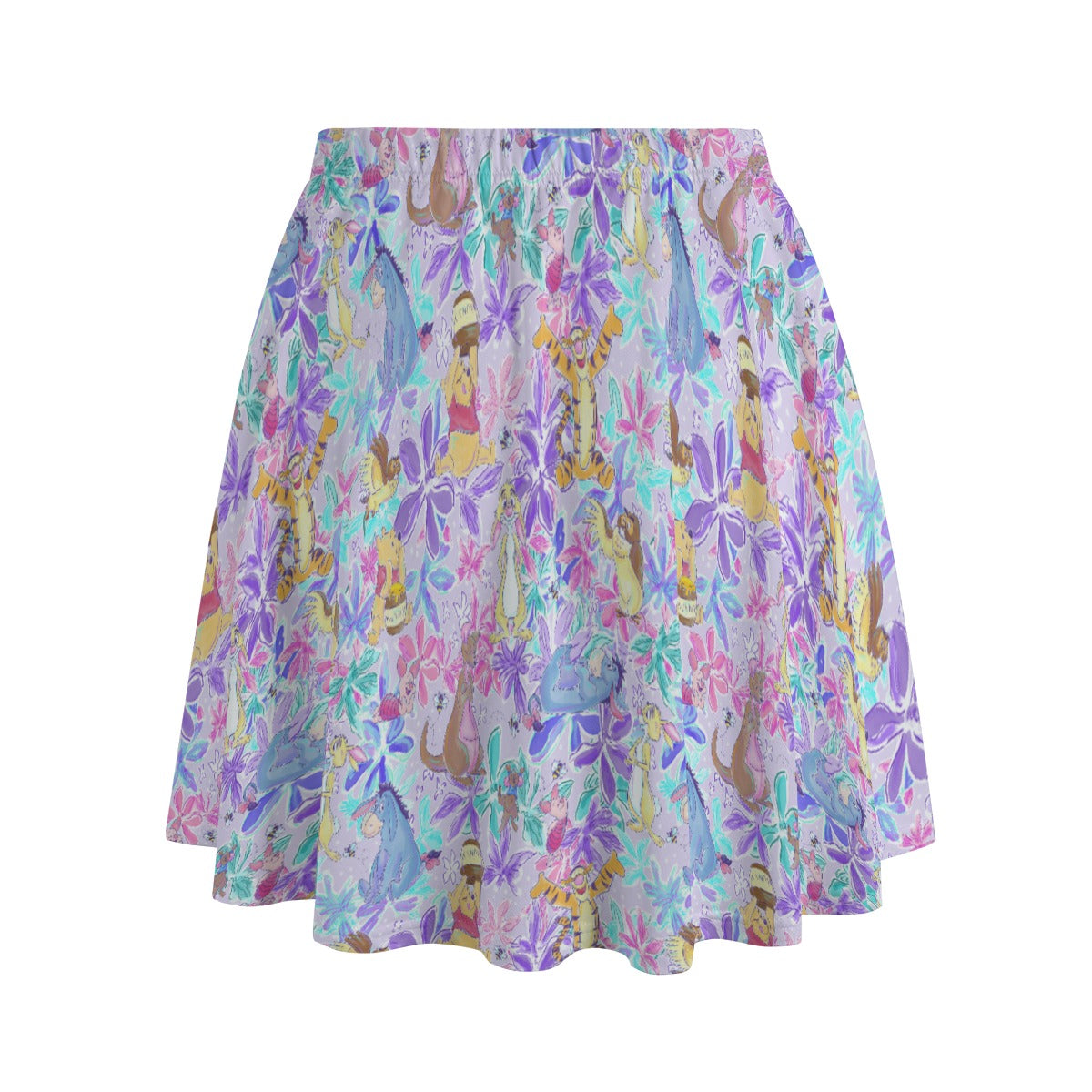 Storybook Friends in Bloom - Women's Pocket Skater Skirt