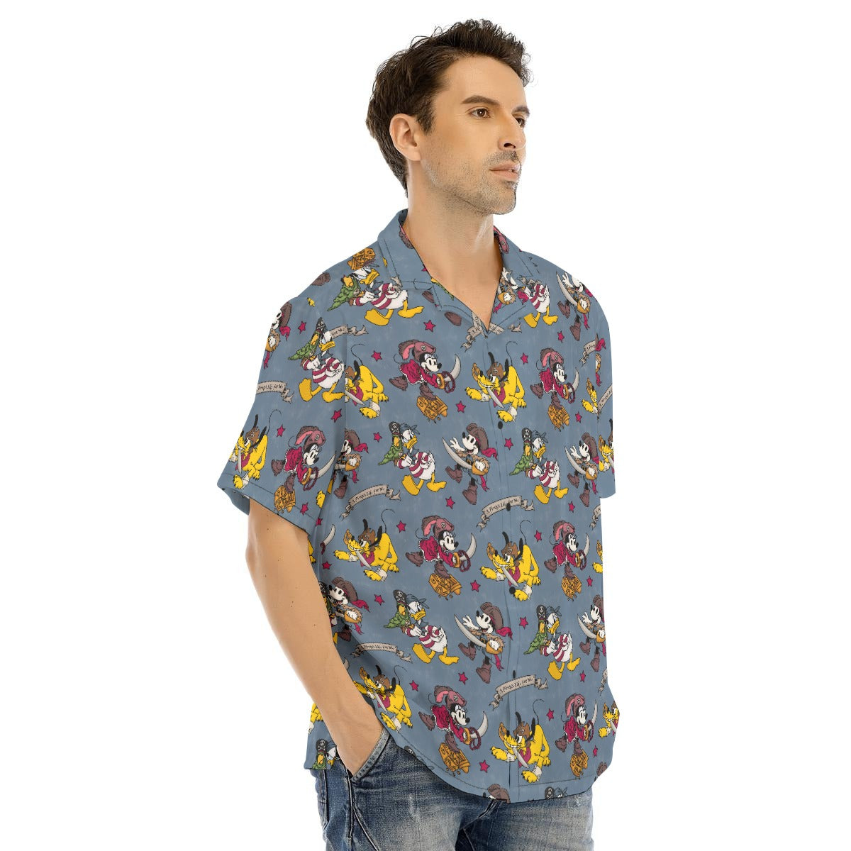 Cruise Pirate Night - Men's Hawaiian Button Up Shirt